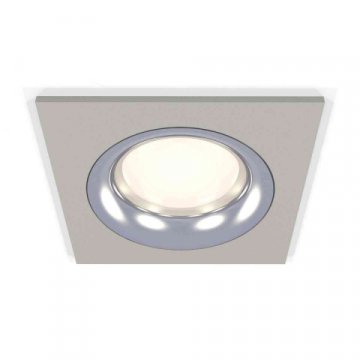 Комплект встраиваемого светильника Ambrella light Techno Spot XC7633003 SGR/PSL серый песок/серебро полированное (C7633, N7012)