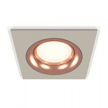 Комплект встраиваемого светильника Ambrella light Techno Spot XC7633006 SGR/PPG серый песок/золото розовое полированное (C7633, N7015)