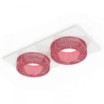 Комплект встраиваемого светильника Ambrella light Techno Spot XC7635022 SWH/PI белый песок/розовый (C7635, N7193)