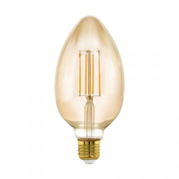 Лампа светодиодная диммируемая филаментная Eglo E27 4W 2200K янтарная 11836