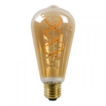 Лампа светодиодная диммируемая Lucide E27 5W 2200K янтарная 49034/05/62