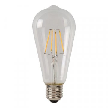 Лампа светодиодная диммируемая Lucide E27 5W 2700K прозрачная 49015/05/60