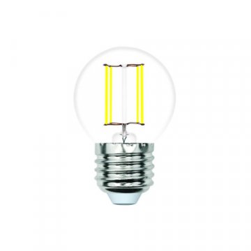 Лампа светодиодная филаментная Volpe E27 7W 4000K прозрачная LED-G45-7W/4000K/E27/CL/SLF UL-00008311