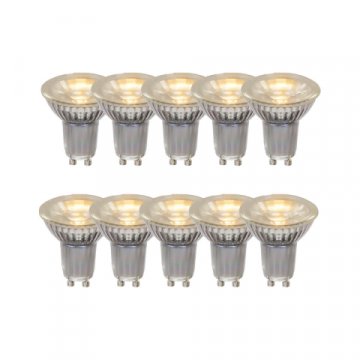 Лампа светодиодная Lucide GU10 5W 2700K MR16 прозрачная 49008/10/60