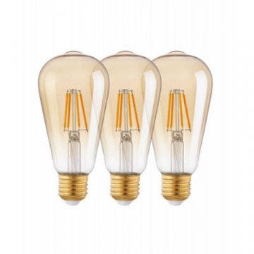 Набор светодиодных ламп (3 шт.) Eglo E27 4W 2200K янтарь 12851