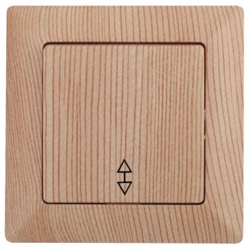 Переключатель одноклавишный ЭРА Intro Solo 10A 250V дерево 4-103-11 Б0043283