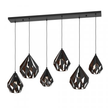 Подвесная люстра Eglo Carlton 1 43846