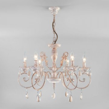 Подвесная люстра Eurosvet 10009/6 золото с белым