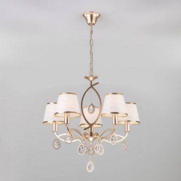 Подвесная люстра Eurosvet 60091/5 перламутровое золото