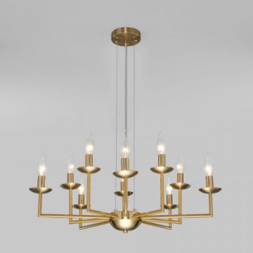 Подвесная люстра Eurosvet Cariso 60150/10 латунь