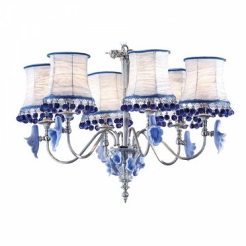 Подвесная люстра IL Paralume Marina Amarillis 1843/CH6/KR/BLU