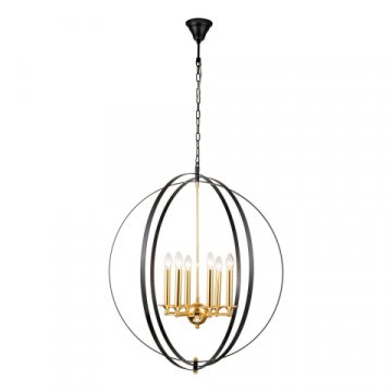 Подвесная люстра iLamp Element 9977-800 Gold&Black