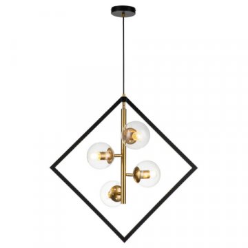 Подвесная люстра Indigo Faccetta 13005/B/4P Black V000107