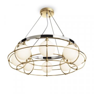 Подвесная люстра Maytoni Carcass MOD312PL-08GCH