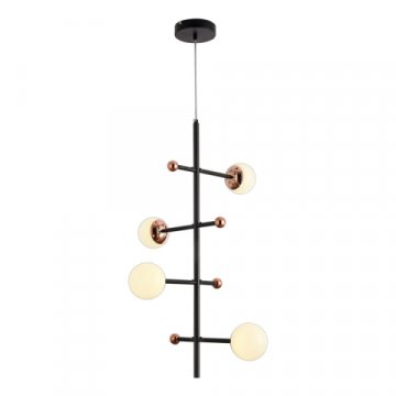 Подвесная светодиодная люстра Natali Kovaltseva Loft Led Lamps 81338 Gold Black