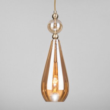Подвесной светильник Eurosvet Ilario 50202/1 янтарный