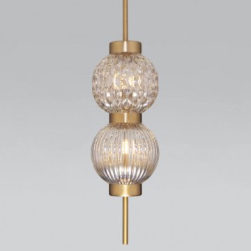 Подвесной светильник Eurosvet Plaza 50186/2 латунь