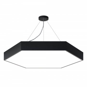 Подвесной светодиодный cветильник Geometria ЭРА Hexagon SPO-122-B-40K-066 66Вт 4000К черный Б0050553