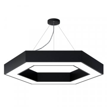 Подвесной светодиодный cветильник Geometria ЭРА Hexagon SPO-124-B-40K-051 51Вт 4000К черный Б0050557