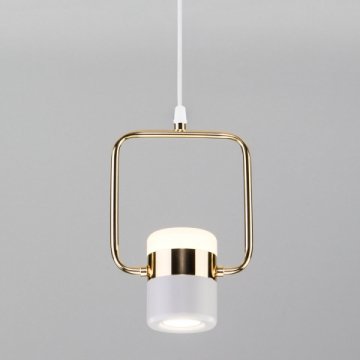 Подвесной светодиодный светильник Eurosvet Oskar 50165/1 LED золото/белый