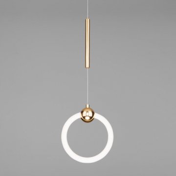 Подвесной светодиодный светильник Eurosvet Rim 90165/1 золото