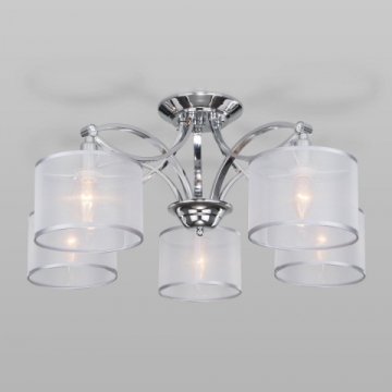 Потолочная люстра Eurosvet Fabiola 60124/5 хром Smart