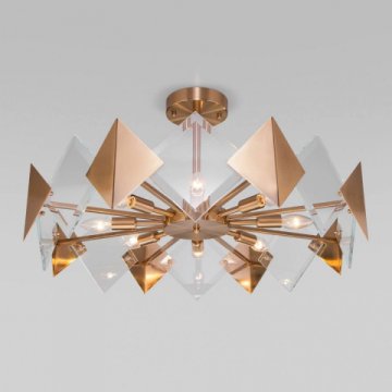 Потолочная люстра Eurosvet Origami 60121/8 латунь Smart