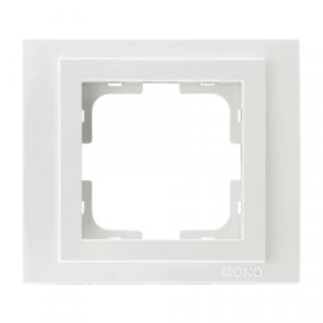 Рамка 1-постовая Mono Electric Despina жемчуг 102-250000-160