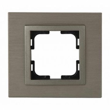 Рамка 1-постовая Mono Electric Style Aluminium бронза 107-810000-160