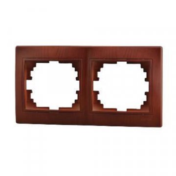 Рамка 2-ая горизонтальная Lezard Mira вишня 701-0601-147