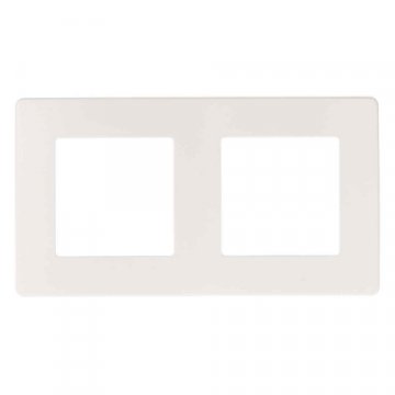 Рамка 2-постовая ЭРА 12 сатин белый 12-5102-01 Б0052509