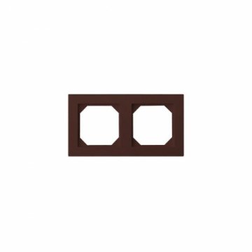 Рамка 2-постовая Liregus Epsilon коричневый 28-147