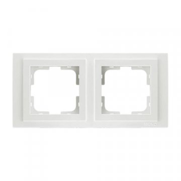 Рамка 2-постовая Mono Electric Despina жемчуг 102-250000-161