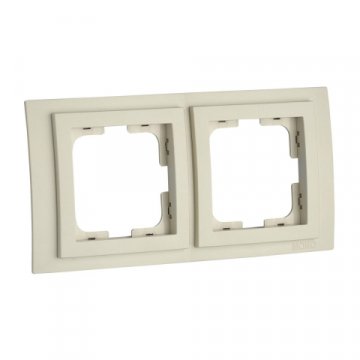 Рамка 2-постовая Mono Electric Larissa крем 103-171700-161