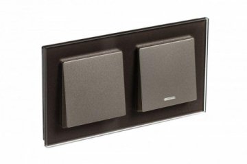 Рамка 2-постовая Schneider Electric AtlasDesign Nature мокко ATN320602