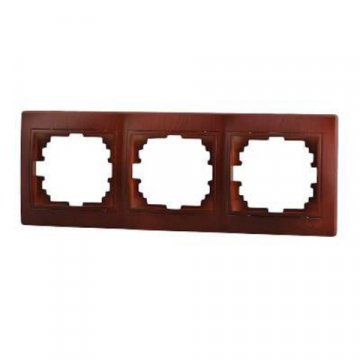 Рамка 3-ая горизонтальная Lezard Mira вишня 701-0601-148
