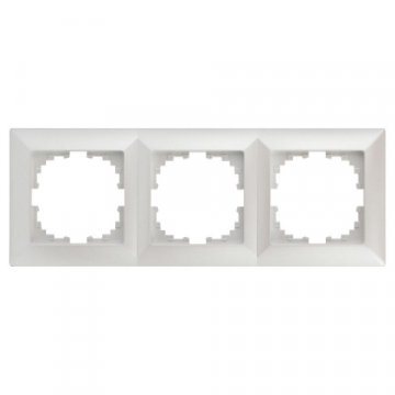 Рамка 3-постовая ЭРА Intro Solo перламутровый 4-503-06 Б0053996