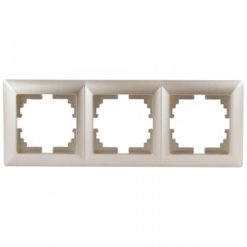 Рамка 3-постовая ЭРА Intro Solo шампань 4-503-04 Б0043420