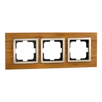 Рамка 3-постовая Mono Electric Style бамбук 107-530000-162