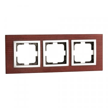 Рамка 3-постовая Mono Electric Style черешня 107-500000-162