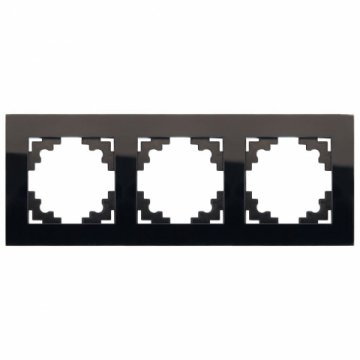 Рамка 3-постовая Stekker Катрин черный GFR00-7003-05 39520