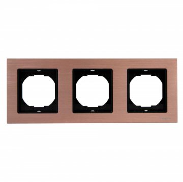 Рамка 3-постовая Vesta-Electric Exclusive Silver Champagne шампань FRM050301BSH