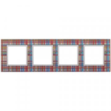 Рамка 4-постовая ЭРА Elegance 14-5104-00 Б0034523