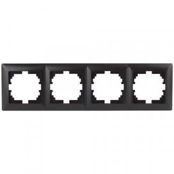 Рамка 4-постовая ЭРА Intro Solo антрацит 4-504-05 Б0043428