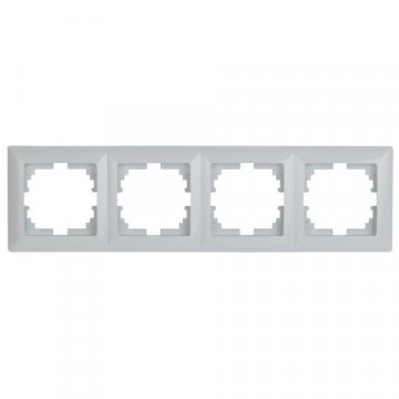 Рамка 4-постовая ЭРА Intro Solo белый 4-504-01 Б0043424