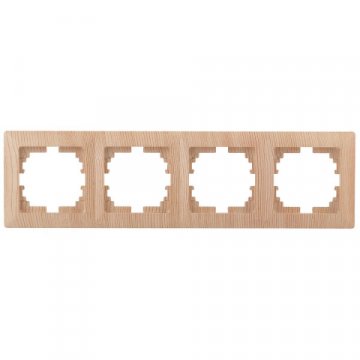 Рамка 4-постовая ЭРА Intro Solo дерево 4-504-11 Б0043430