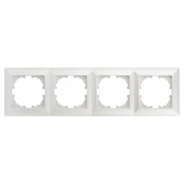 Рамка 4-постовая ЭРА Intro Solo перламутровый 4-504-06 Б0053997