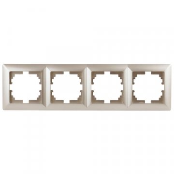 Рамка 4-постовая ЭРА Intro Solo шампань 4-504-04 Б0043427