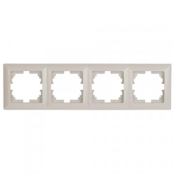 Рамка 4-постовая ЭРА Intro Solo слоновая кость 4-504-02 Б0043425