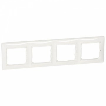Рамка 4-постовая Legrand Valena белая 694255